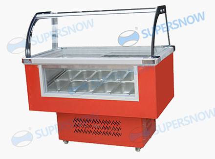 12 tray /pan Ice Cream Display Freezer