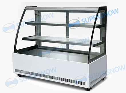 Static Cooling Cold Plate Showcase for Cold Dish Display