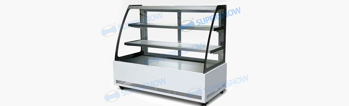 Static Cooling Cold Plate Showcase for Cold Dish Display